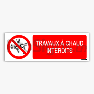 P039hm - Travaux à chaud interdits