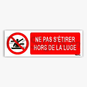 P046hm - Ne pas s’étirer hors de la luge
