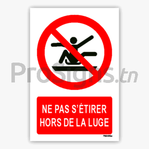 P046m - Ne pas s’étirer hors de la luge