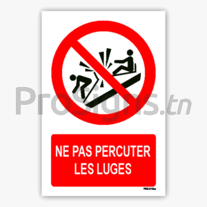 P047m - Ne pas percuter les luges