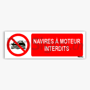 P056hm - Navires à moteur interdits