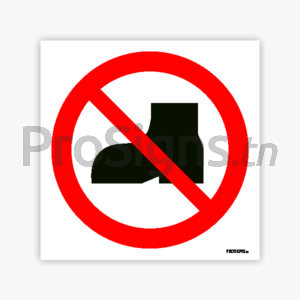 P060 - Chaussures d’extérieur interdites