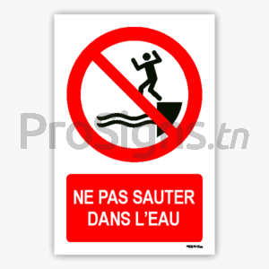 P061m - Ne pas sauter dans l’eau