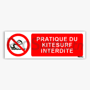 P065hm - Pratique du kitesurf interdite