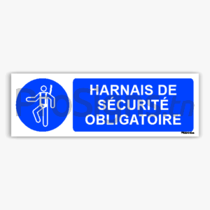 M018hm - Harnais de sécurité obligatoire