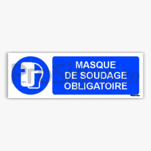 M019hm - Masque de soudage obligatoire