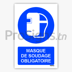 M019m - Masque de soudage obligatoire