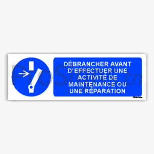 M021hm - Débrancher avant d’effectuer une activité de maintenance ou une réparation