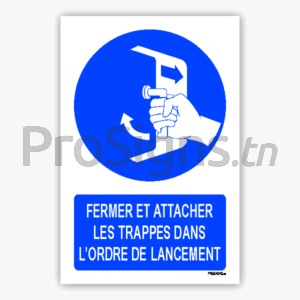 M037m - Fermer et attacher les trappes dans l’ordre de lancement