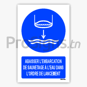 M039m - Abaisser l’embarcation de sauvetage à l’eau dans l’ordre de lancement