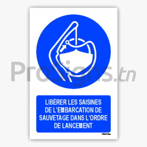 M045m - Libérer les saisines de l’embarcation de sauvetage dans l’ordre de lancement