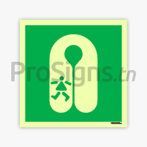Panneau Photoluminescent / Phosphorescent / ‘Glow-in-the-dark’. PLE045 – Gilet de sauvetage pour enfant