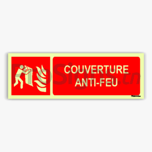 Panneau Photoluminescent / Phosphorescent / ‘Glow-in-the-dark’. PLF016hm - Couverture anti-feu