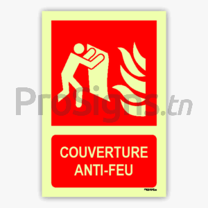 Panneau Photoluminescent / Phosphorescent / ‘Glow-in-the-dark’. PLF016m - Couverture anti-feu