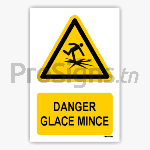 W043m - Danger Glace mince