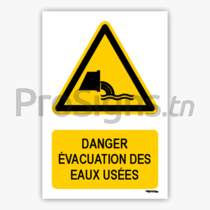 W055m - Danger Évacuation des eaux usées