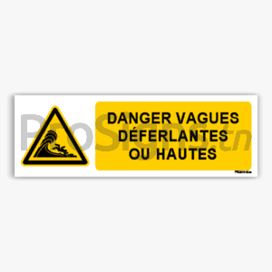 W065hm - Danger Vagues déferlantes ou hautes