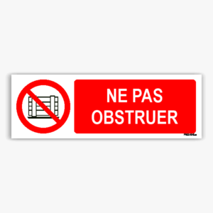 P023hm - Ne pas obstruer