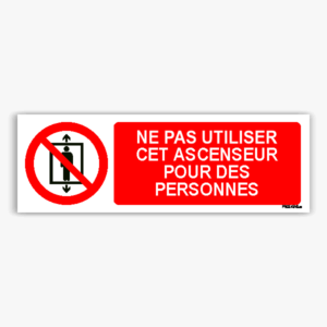 P027hm - Ne pas utiliser  cet ascenseur pour des  personnes