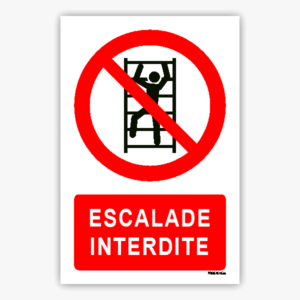 P009m - Escalade interdite