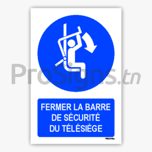 M033m - Fermer la barre de sécurité du télésiège