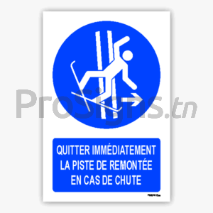 M035m - Quitter immédiatement la piste de remontée en cas de chute