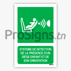 E014m - Système de détection de la présence d’un siège enfant et de son orientation
