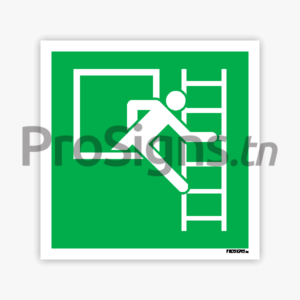 E016R - Fenêtre de secours avec échelle de secours (droite)