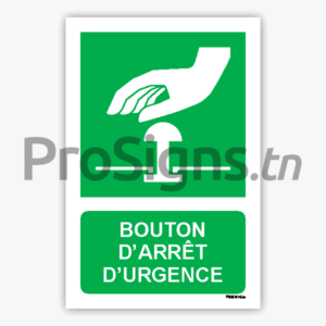 E020m - Bouton d’arrêt d’urgence