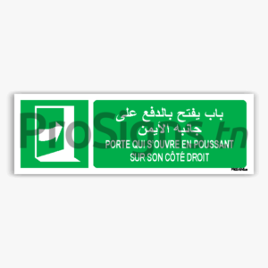 E023hmar - Porte qui s’ouvre en poussant sur son côté droit باب يفتح بالدفع على جانبه الأيمن
