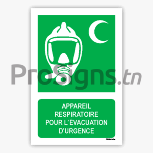 E029m - Appareil respiratoire pour l’évacuation d’urgence