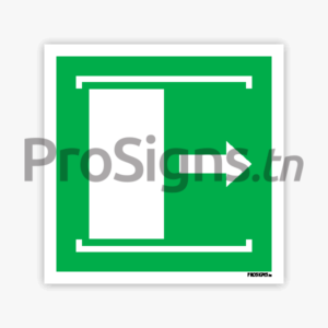 E033 - Faire coulisser la porte vers la droite pour ouvrir