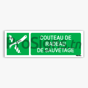 E035hm - Couteau de radeau de sauvetage