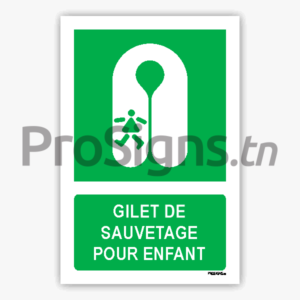 E045m - Gilet de sauvetage pour enfant