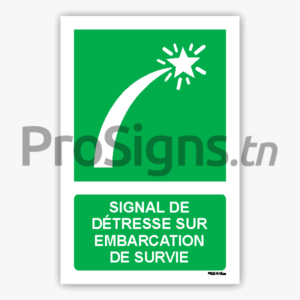 E048m - Signal de détresse sur  embarcation de survie