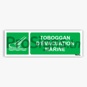 E054hm - Toboggan d’évacuation marine