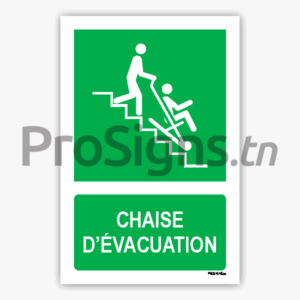 E060m - Chaise d’évacuation