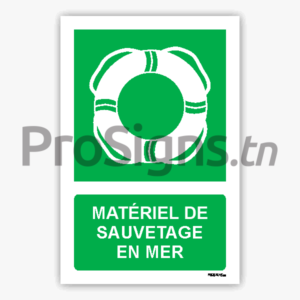 E061m - Matériel de sauvetage en mer
