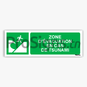 E062hm - Zone d’évacuation en cas de tsunami