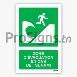 E062m - Zone d’évacuation en cas de tsunami