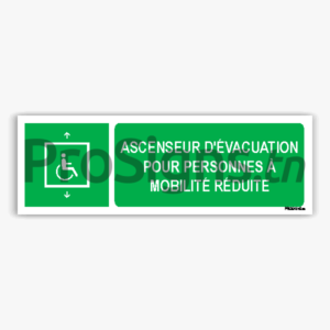 E070hmar - Ascenseur d'évacuation pour personnes à mobilité réduite